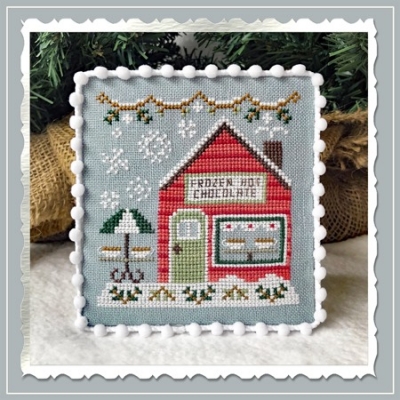 No 5  Frozen Hot Chocolate Shop : Snow Village : by Country Cottage Needleworks