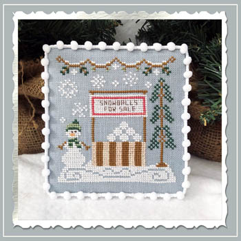 No 8 Snowball Stand  : Snow Village :  by Country Cottage Needleworks   