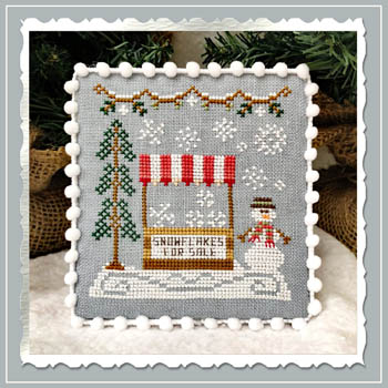  No 3  Snowflake Stand : Snow Village :by Country Cottage Needleworks