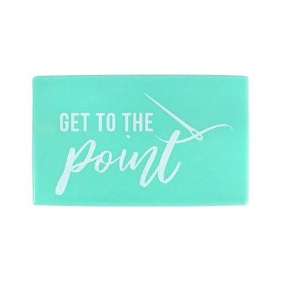 Magnetic Needle Case - Get to the Point - Teal  by It's Sew Emma