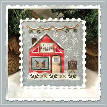 No 10 Iced Coffee Cafe : Snow Village :   by Country Cottage Needleworks 