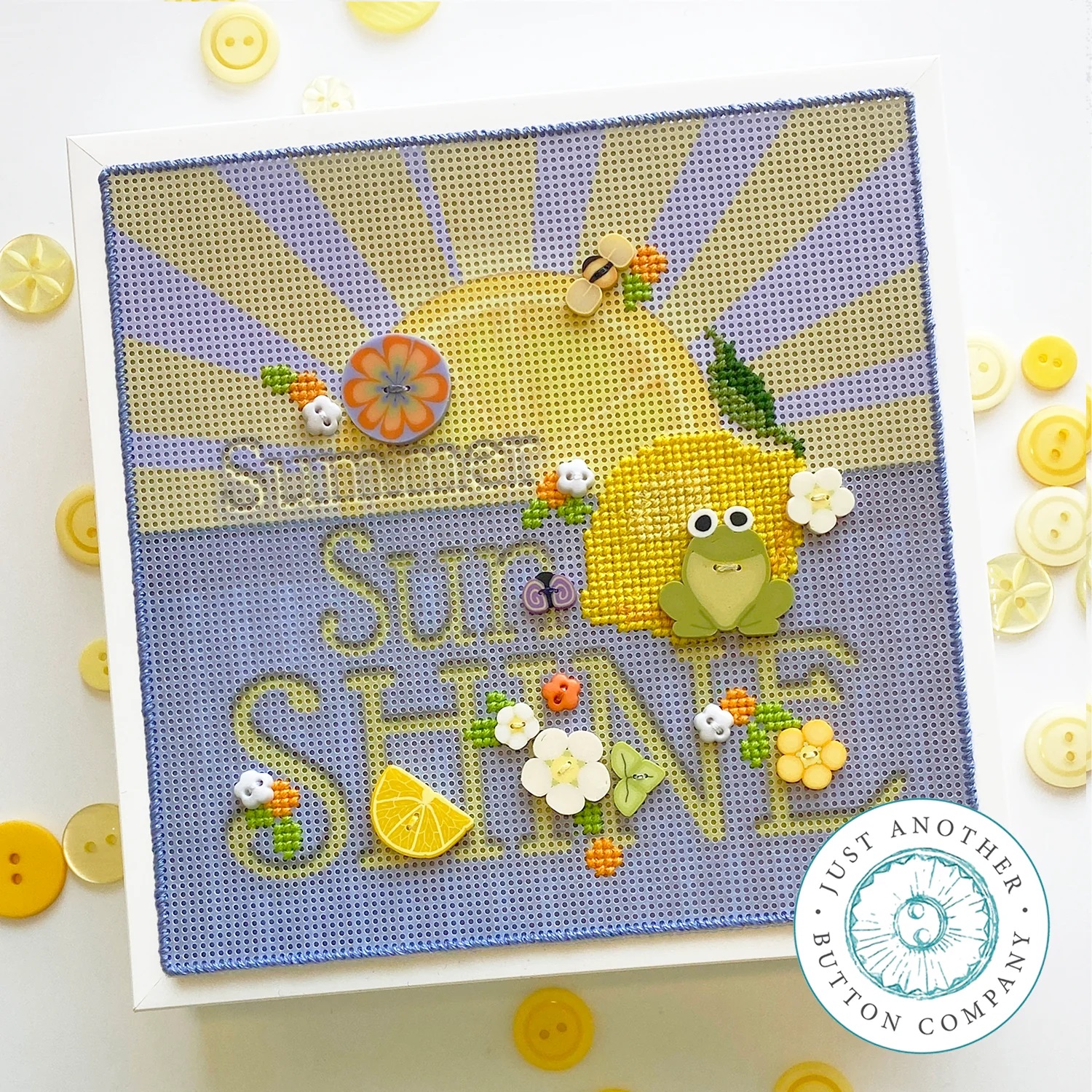 Summer Sun Shine - Perforated Paper Kit - Button and Chart included by Just Another Button 