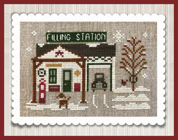 Pop's Filling Station - Hometown Holiday  by Little House Needleworks 