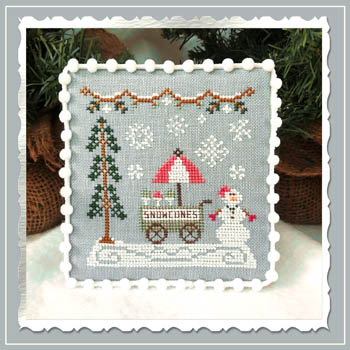 No 11 Snow Cone Cart : Snow Village : by Country Cottage Needleworks