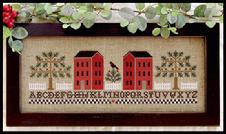 Two Red  Houses by Little House Needlework