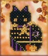 MHAH43 Haunted Kitty Ornament / Pin Kit  by Mill Hill 