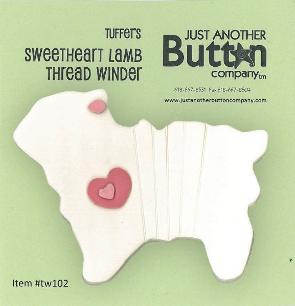 Just Thread Winders  –  Sweetheart Lamb - tw102 by Just Another Button Co
