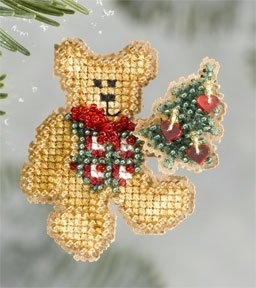 MH18-6301Teddy's Tree Ornament  Kit by Mill Hill 