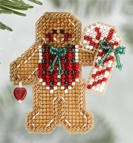 MH18-6306 Gingerbread Boy Ornament  Kit by Mill Hill 