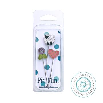 jpm457  Happy Life : Pin-Mini :  by Just Another Button Company