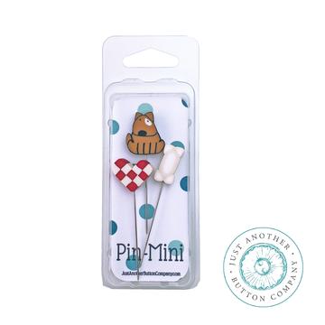 jpm446 Dog Lover : Pin-Mini :  by Just Another Button Company 