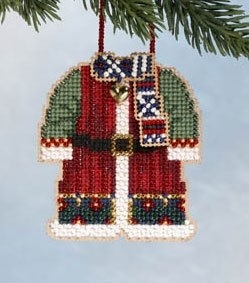 MH16-6305 Santa's Coat Ornament  Kit by Mill Hill  