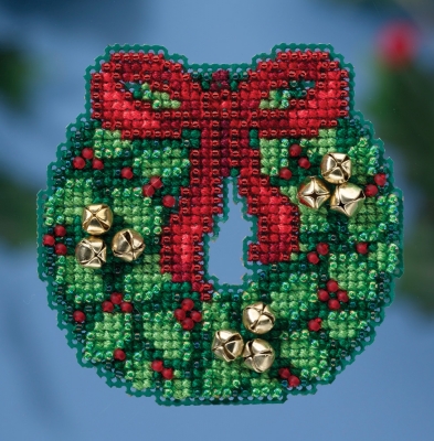 MH18-1632 Jingle Bell Wreath Ornament  Kit by Mill Hill 