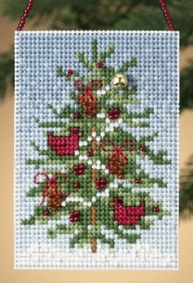 MH16-0301 Cardinal Tree Ornament  Kit by Mill Hill