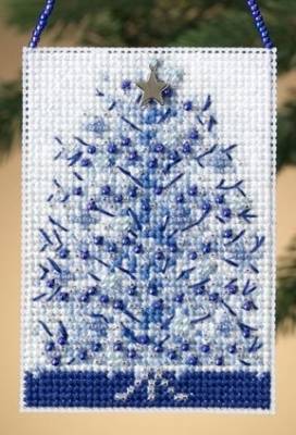 MH16-0303 Silvery Tree Ornament  Kit by Mill Hill 