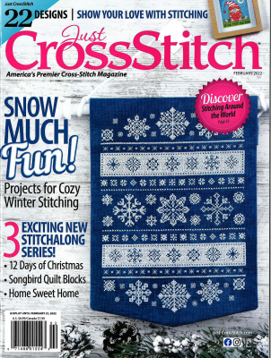 2022 January/February Snow Much Fun! Just Cross Stitch    