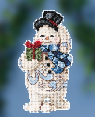 JS20-2011 Gift Giving Snowman  by Mill Hill