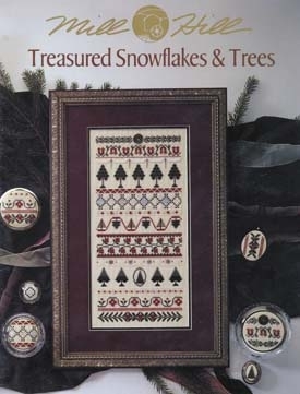MHP57 -   Treasured Snowflakes & Trees by Mill Hill 