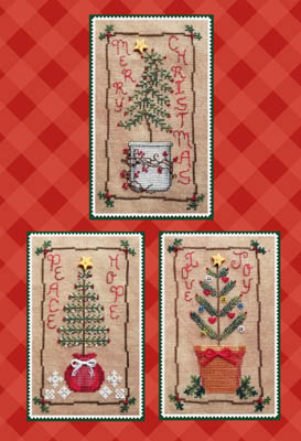 Christmas Tree Trio by Waxing Moon Designs
