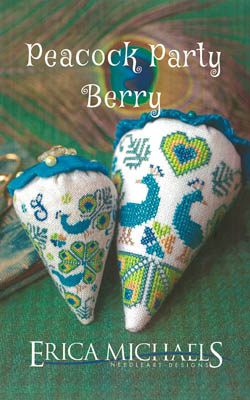 Peacock Party Berry -  Partner Berries by Erica Michaels Needlework Designs