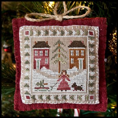 Bringing Home the Tree -  Ornament of the month 2011 by Little House Needleworks