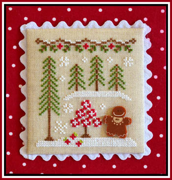 Gingerbread Girl & Peppermint Tree  by Country Cottage Needleworks  