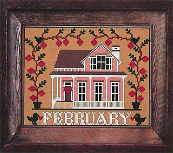 February  Cottage : I'll Be Home Series by Twin Peak Primitives  