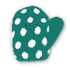 4687L large sparkle mitten by Just Another Button