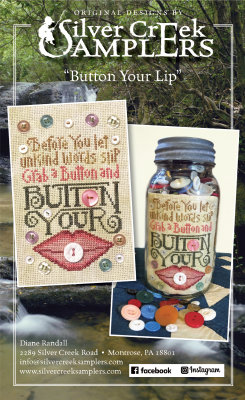 Button Your Lip by Silver Creek Samplers -RRP £12.00