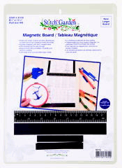 Magnetic Board with  magnetic ruler and 3 magnetic strips by Stitch Garden