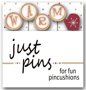  JP174  - Just Pins - W is for Warm  by Just Another Button Company  