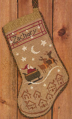 Christmas Eve Stocking by Bent Creek 