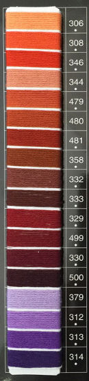New Stranded Cotton by ISPE  18 Colours Column 10  RRP £14.40