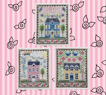Spring House Trio by Waxing Moon Designs 