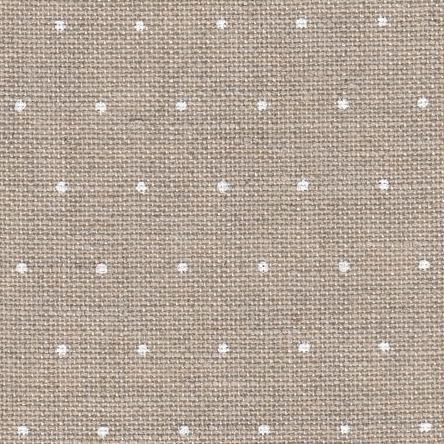 Mini Dots Naturel   : 1399 :  28 count Linen :  Zweigart : Per Metre  100cm x 140cm