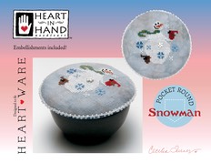 Snowman : Pocket Round : Heart Ware by Heart in Hand 