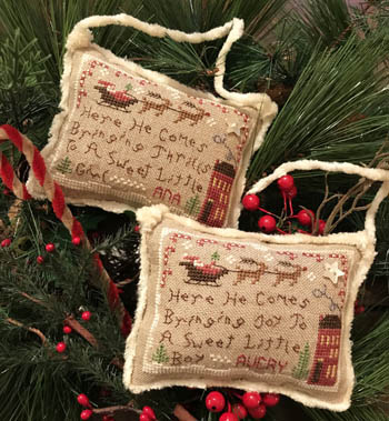 Here He Comes 2020 Avery's Ornament by Homespun Elegance Ltd  
