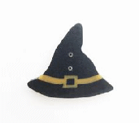 4745S Small Witch Hat with Buckle by Just Another Button Company 