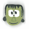 4623. L Large Frankenstein by Just Another Button Company  