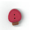4723S Small Rosy Red Christmas Bulb   by Just Another Button Company 
