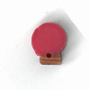 4723W Wee Rosy Red Christmas Bulb   by Just Another Button Company  