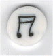 ic1041L Large Musical Notes   by Just Another Button Company