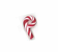 Peppermint Twist 4403S Small Candy Cane Buttons  by Just Another Button Company 