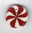 Candy Cane Cottage  nh1067M Medium Peppermint Swirl by Just Another Button Company   