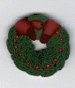 Elves Workshop nh1025T Tiny Wreath by Just Another Button Company