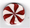  nh 1067.XL Extra Large Peppermint Swirl   by Just Another Button Company 