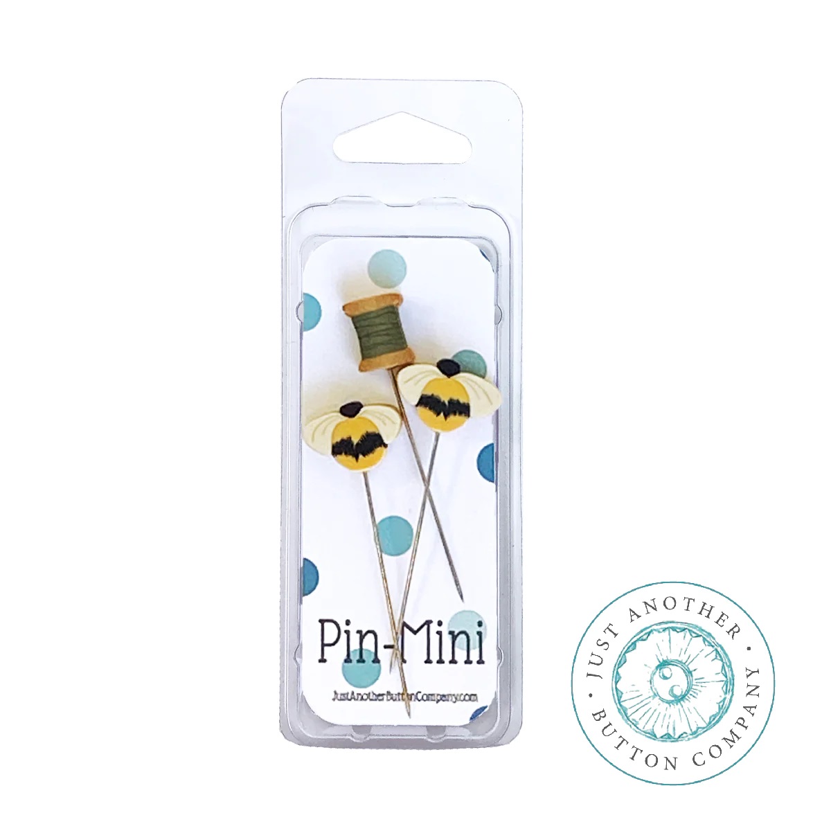 jpm551 Bee Stitching : Pin-Mini : by Just Another Button Company