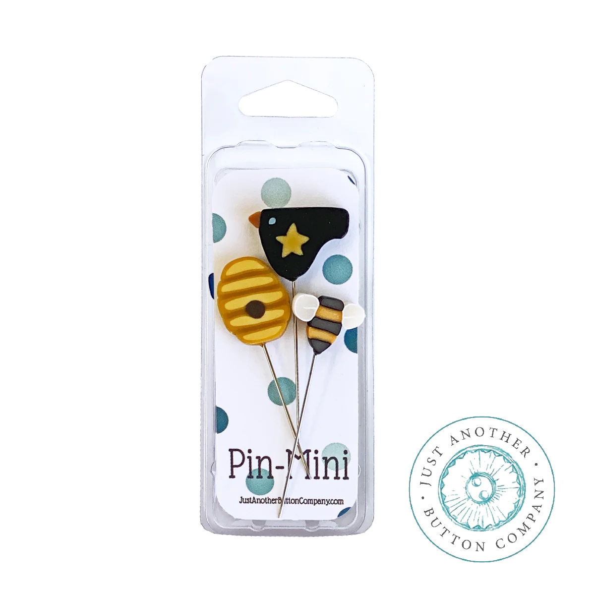 jpm548 Bee Town : Pin-Mini : by Just Another Button Company