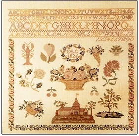  Sampler - 1826 Biedermeier  - No 153049 by Permin