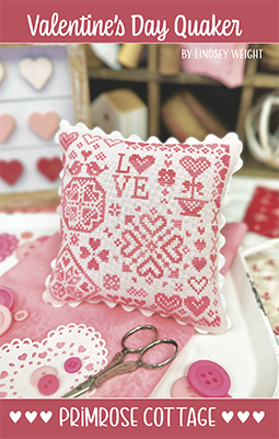 Primrose Cottage Stitches  - Valentine's Day Quaker